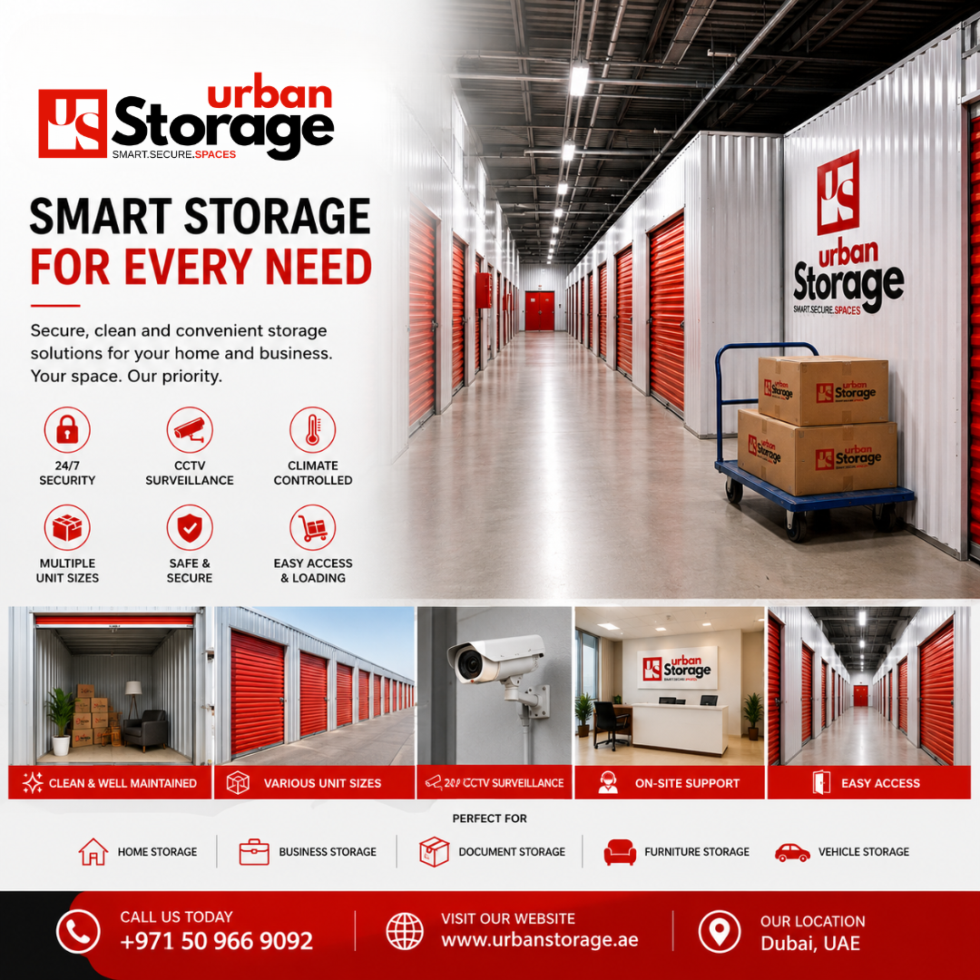 Best storage service provider in Dubai with secure storage units | Urban Storage Dubai